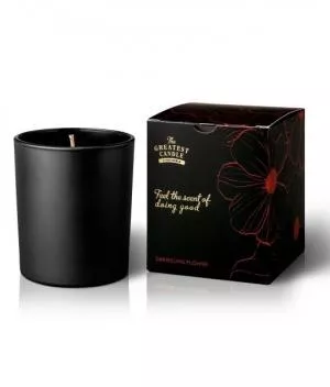 The Greatest Candle in the World Vela perfumada em vidro preto (170 g) - flor darjeeling