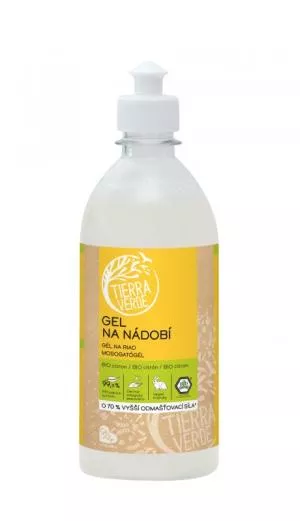 Tierra Verde Gel de lavagem de louça com óleo de limão orgânico (500 ml)