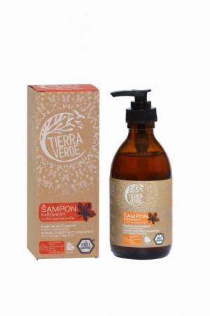 Champô de castanha para fortalecer o cabelo com laranja (230 ml)