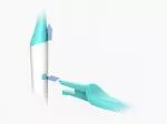 TIO Substituição de cabeças de escova de dentes (médio) (2 pcs) - azul gelo