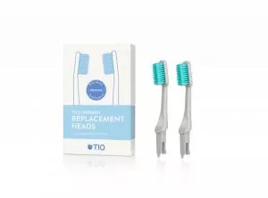 TIO Cabeças de escova de dentes de substituição (ultra macia) (2 pcs) - cinzento seixos