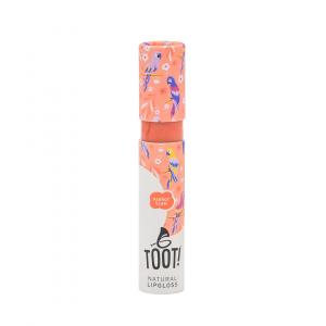 Brilho labial natural de pêssego - Parrot Glam (5,5 ml) - adequado para pessoas sensíveis e alérgicas