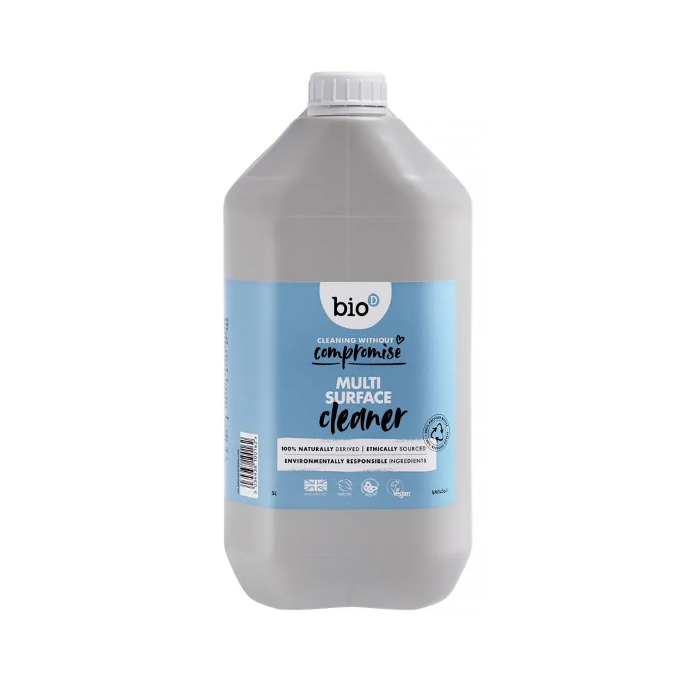 Bio-D Produto de limpeza universal com desinfectante com óleo de laranja - lata (5 L)