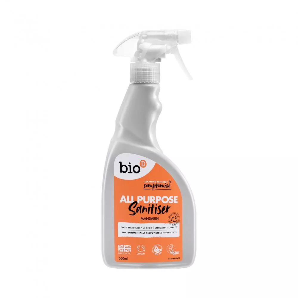 Bio-D Produto de limpeza multiusos com aroma de desinfectante e tangerina (500 ml)