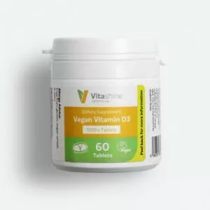 Vegetology Vitashine vitamina D3 em comprimidos 1000 iu 60 comprimidos