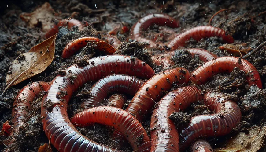 As minhocas californianas são ajudantes despretensiosos no jardim