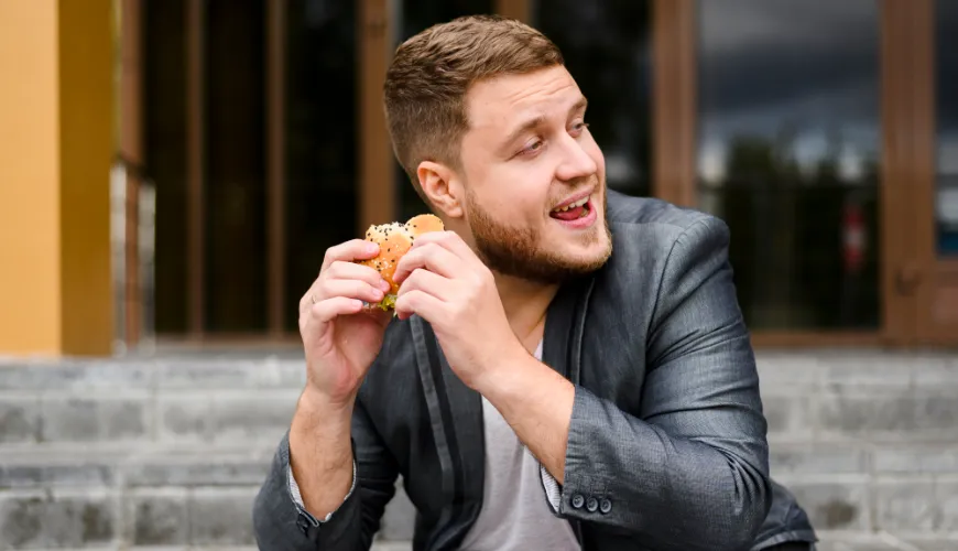 Um lanche prático e saudável para homens trabalhadores